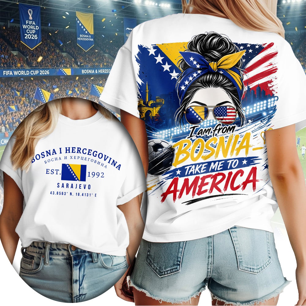 Bosnia &Amp; Herzegovina , Premium Wc26 Women T-Shirt