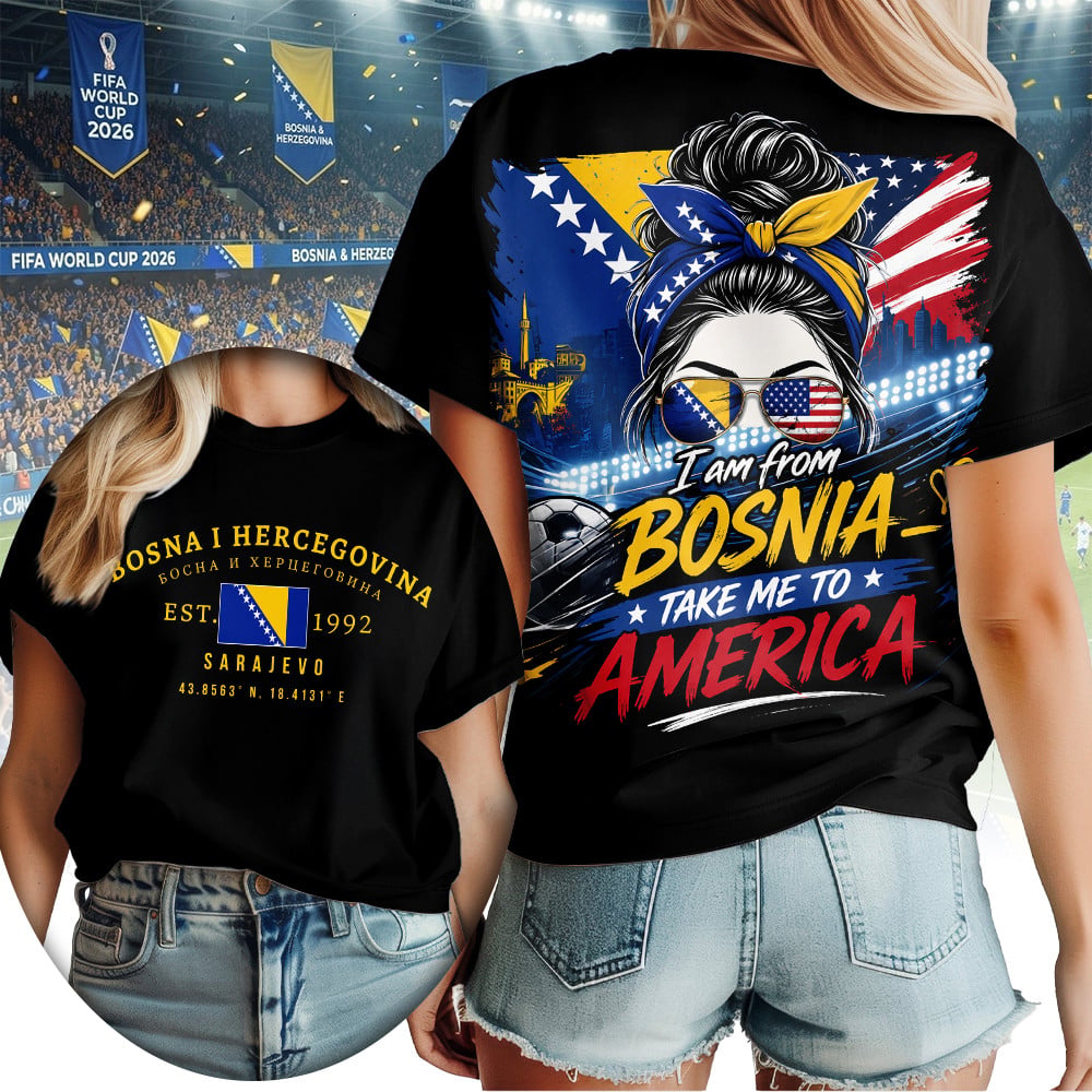 Bosnia &Amp; Herzegovina , Premium Wc26 Women T-Shirt - Image 2