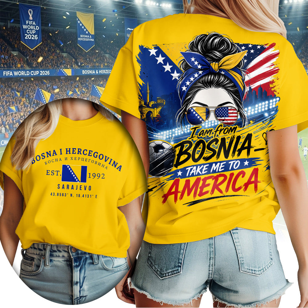 Bosnia &Amp; Herzegovina , Premium Wc26 Women T-Shirt - Image 4