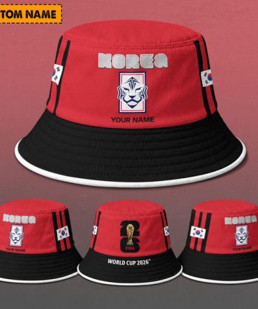 Korea Republic Fifa World Cup 2026 Bucket Hat Custom Name Gifts For Fan - Limited Edition