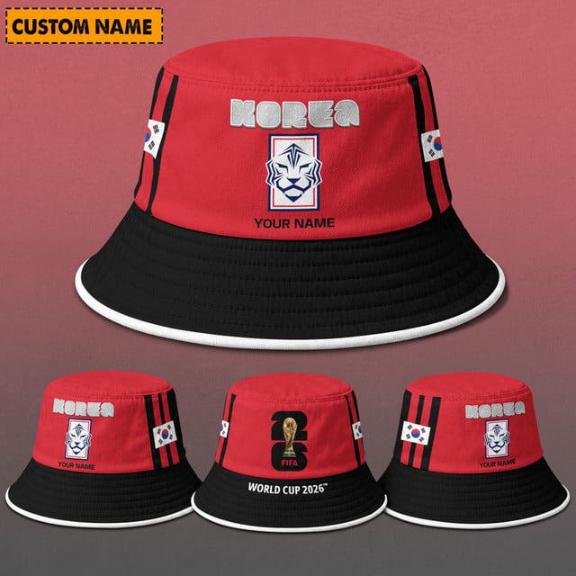 Korea Republic Fifa World Cup 2026 Bucket Hat Custom Name Gifts For Fan - Limited Edition