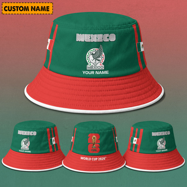 Mexico Fifa World Cup 2026 Bucket Hat Custom Name Gifts For Fan - Limited Edition