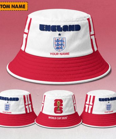 England Fifa World Cup 2026 Bucket Hat Custom Name Gifts For Fan - Limited Edition