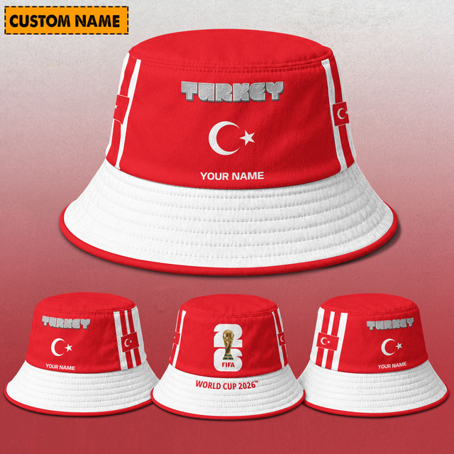 Turkey Fifa World Cup 2026 Bucket Hat Custom Name Gifts For Fan - Limited Edition