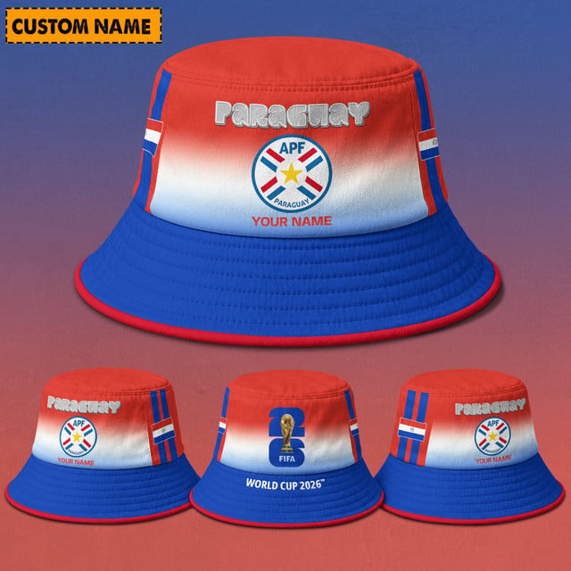 Paraguay Fifa World Cup 2026 Bucket Hat Custom Name Gifts For Fan - Limited Edition