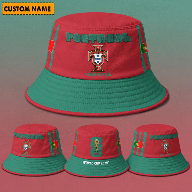 Portugal Fifa World Cup 2026 Bucket Hat Custom Name Gifts For Fan - Limited Edition