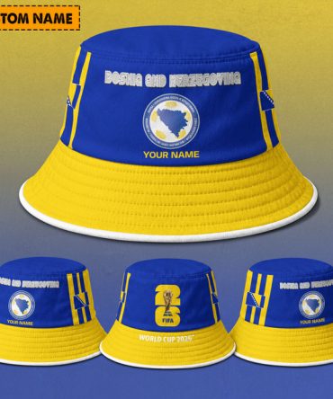 Bosnia And Herzegovina Fifa World Cup 2026 Bucket Hat Custom Name Gifts For Fan - Limited Edition