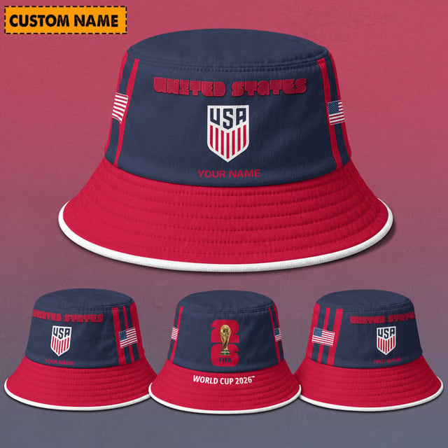United States Fifa World Cup 2026 Bucket Hat Custom Name Gifts For Fan - Limited Edition