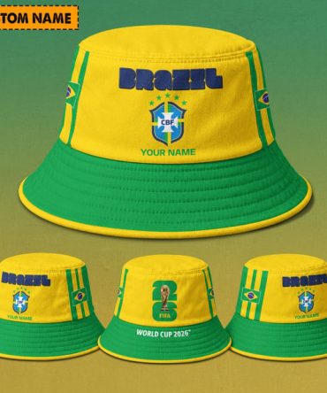 Brazil Fifa World Cup 2026 Bucket Hat Custom Name Gifts For Fan - Limited Edition