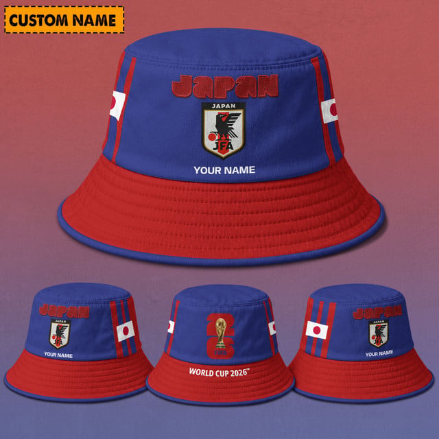 Japan Fifa World Cup 2026 Bucket Hat Custom Name Gifts For Fan - Limited Edition