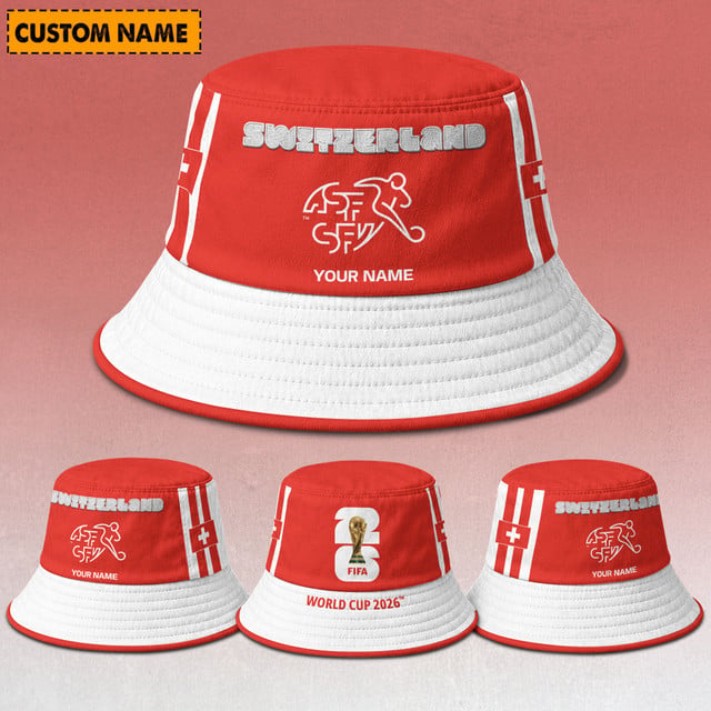 Switzerland Fifa World Cup 2026 Bucket Hat Custom Name Gifts For Fan - Limited Edition