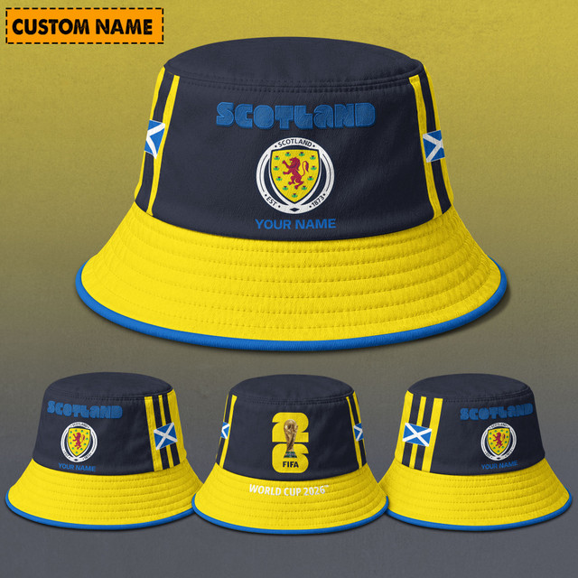 Scotland Fifa World Cup 2026 Bucket Hat Custom Name Gifts For Fan - Limited Edition
