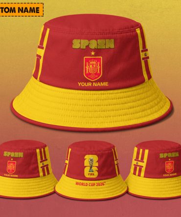 Spain Fifa World Cup 2026 Bucket Hat Custom Name Gifts For Fan - Limited Edition