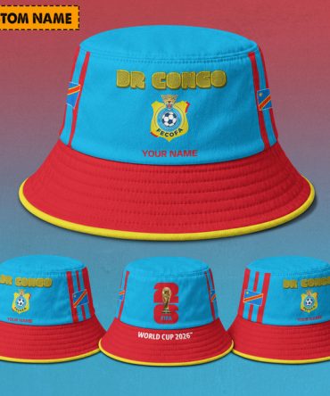 Dr Congo Fifa World Cup 2026 Bucket Hat Custom Name Gifts For Fan - Limited Edition