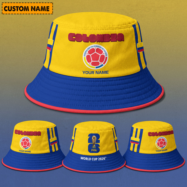 Colombia Fifa World Cup 2026 Bucket Hat Custom Name Gifts For Fan - Limited Edition