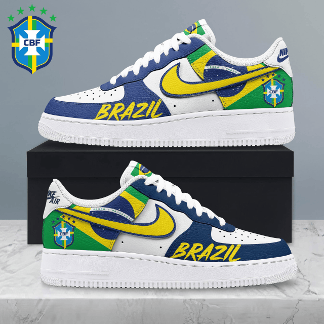 Brazil Fifa World Cup 2026 Premium Af1 Shoes Custom Name Gifts For Fan - Limited Edition