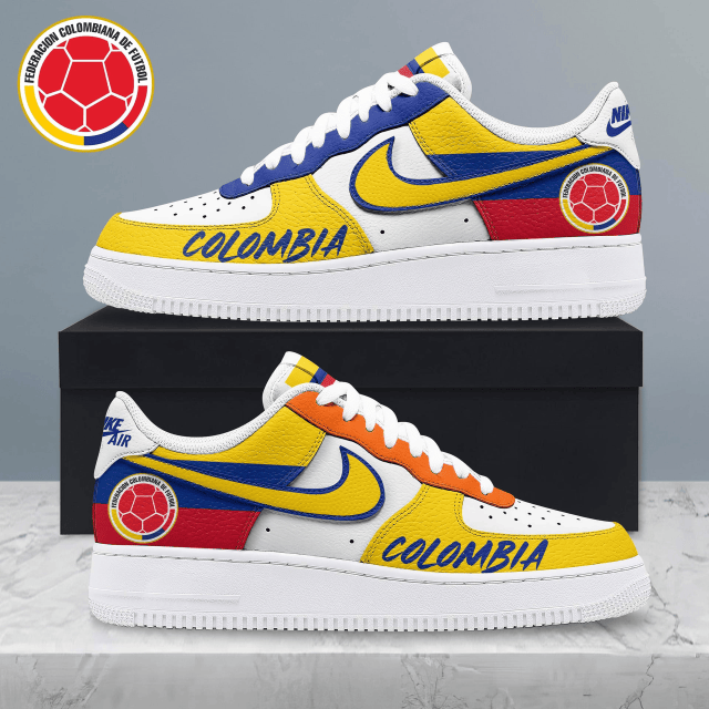 Colombia Fifa World Cup 2026 Premium Af1 Shoes Custom Name Gifts For Fan - Limited Edition