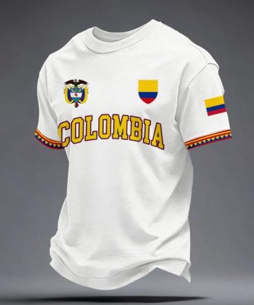 Colombia Soccer World Cup Fifa 2026 Shirt Colombia Clothes Sport Fans Gear