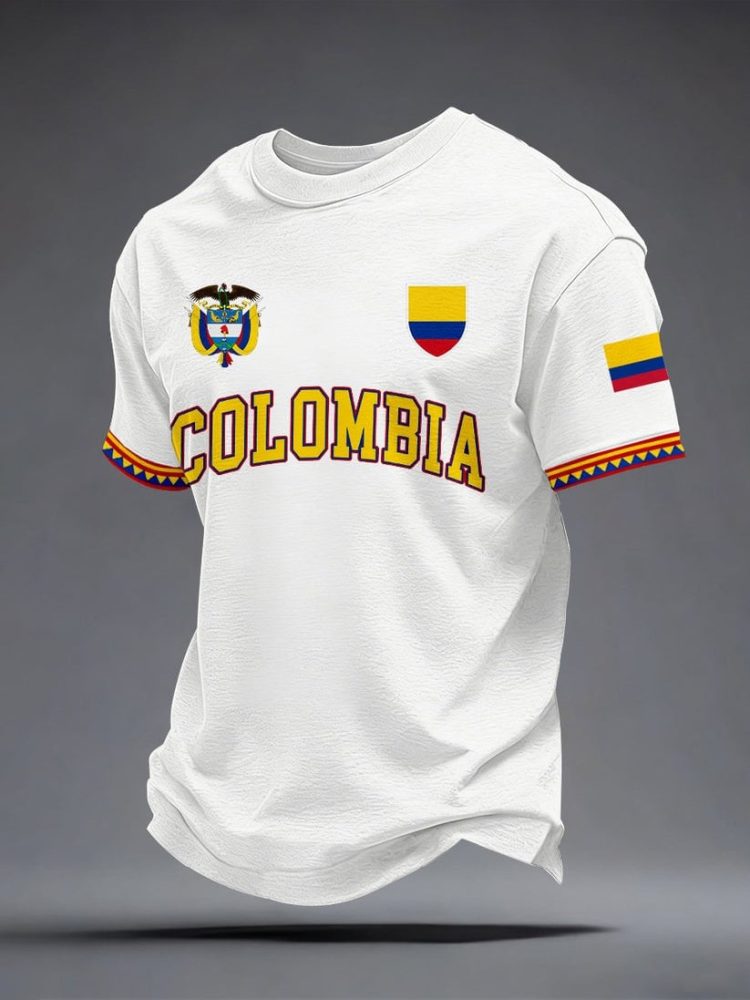 Colombia Soccer World Cup Fifa 2026 Shirt Colombia Clothes Sport Fans Gear