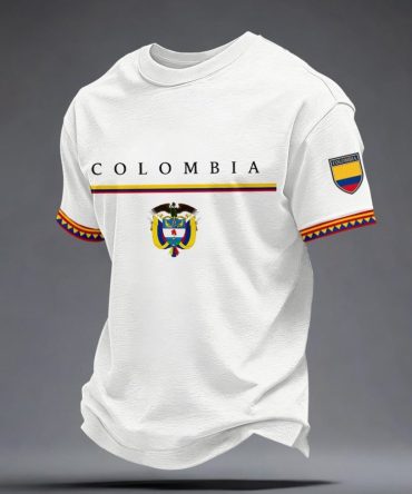 Colombia Soccer World Cup Fifa 2026 Shirt Colombia Clothes Sport Fans Outfit