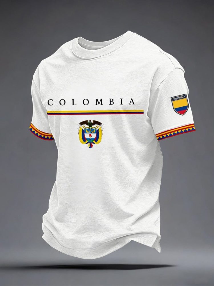 Colombia Soccer World Cup Fifa 2026 Shirt Colombia Clothes Sport Fans Outfit