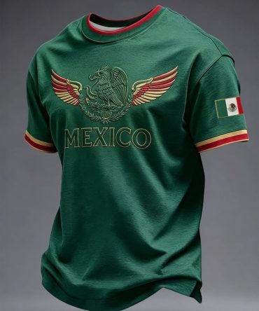 Mexico Soccer World Cup Fifa 2026 T-Shirt Egeal Mexico Clothing Soccer Related Gifts For Men