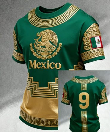 Mexico Soccer World Cup Fifa 2026 T-Shirt Egeal Mexico Clothing Birthday Gift For Fans