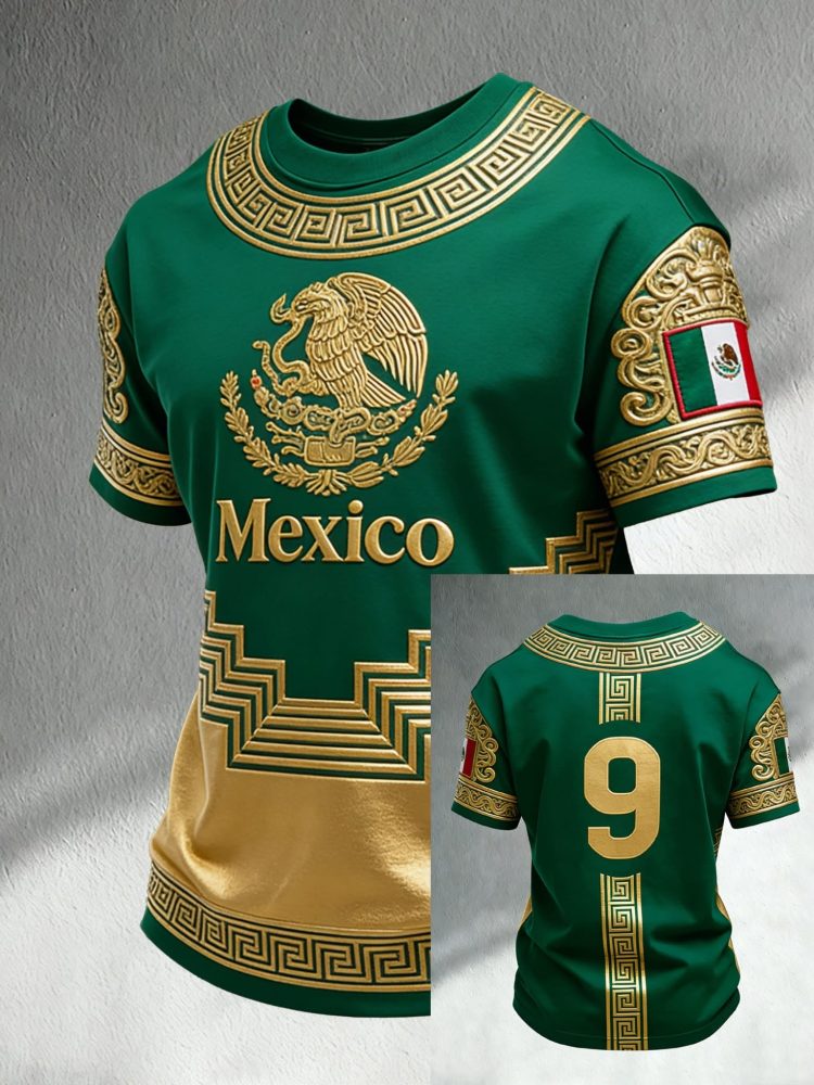 Mexico Soccer World Cup Fifa 2026 T-Shirt Egeal Mexico Clothing Birthday Gift For Fans