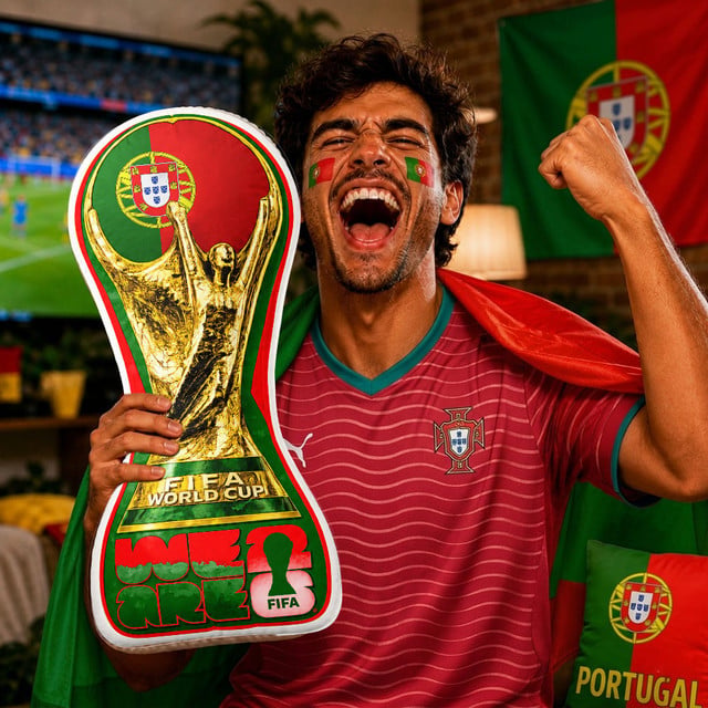 Portugal Fifa World Cup 2026 Custom Shape Pillow Gifts For Fan - Limited Edition