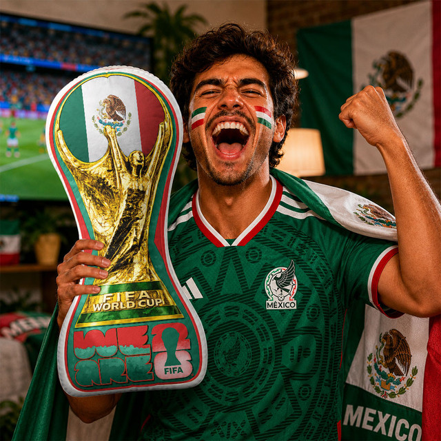 Mexico Fifa World Cup 2026 Custom Shape Pillow Gifts For Fan - Limited Edition