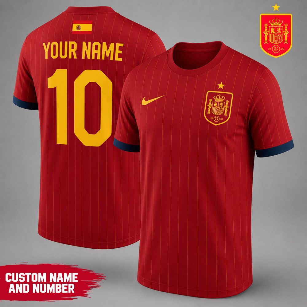 Spain , Premium Wc26 National Team Inspired Custom 3D Shirt