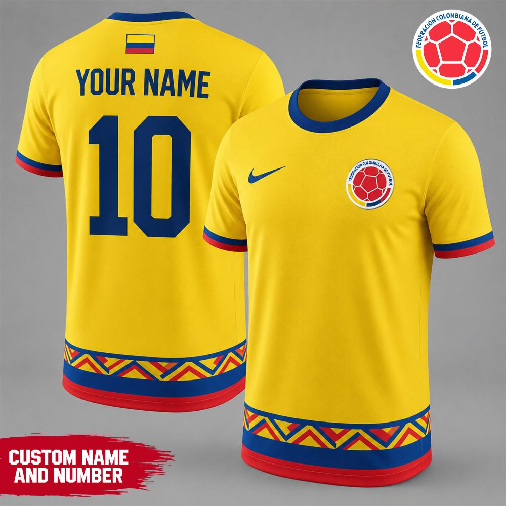 Colombia , Premium Wc26 National Team Inspired Custom 3D Shirt