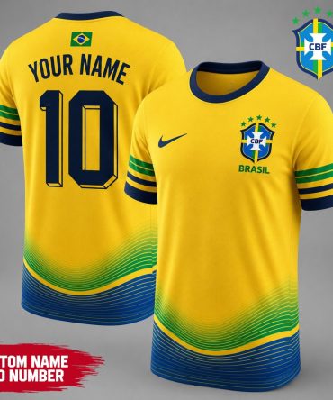 Brazil , Premium Wc26 National Team Inspired Custom 3D Shirt