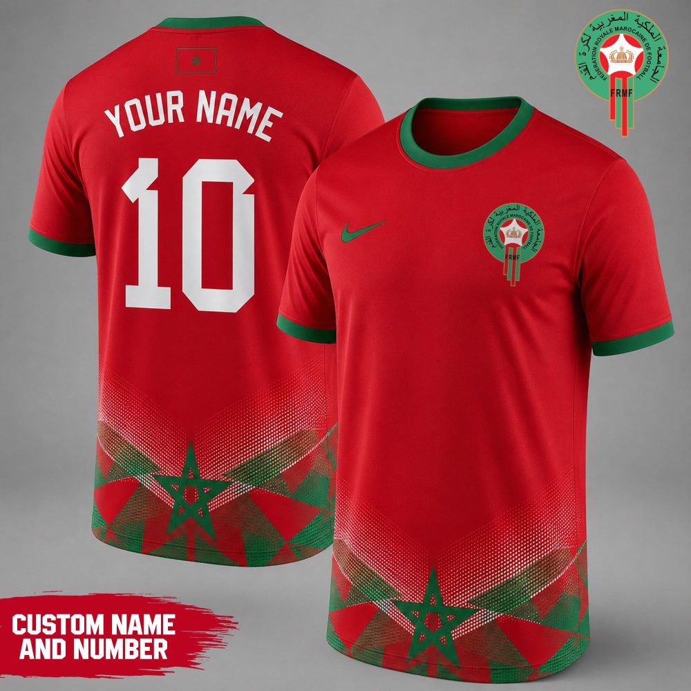 Morocco , Premium Wc26 National Team Inspired Custom 3D Shirt