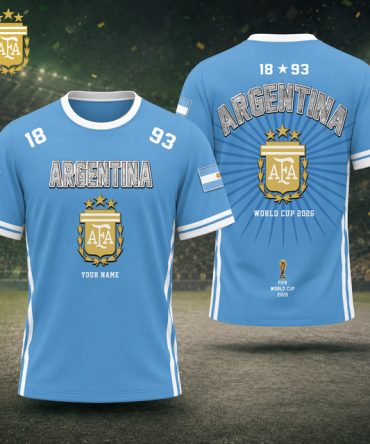Argentina Fifa World Cup 2026 T Shirt Custom Any Name Gifts For Fan - Limited Edition