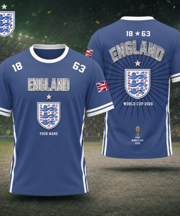 England Fifa World Cup 2026 T Shirt Custom Any Name Gifts For Fan - Limited Edition