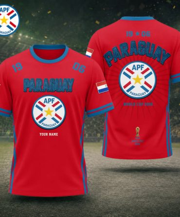 Paraguay Fifa World Cup 2026 T Shirt Custom Any Name Gifts For Fan - Limited Edition