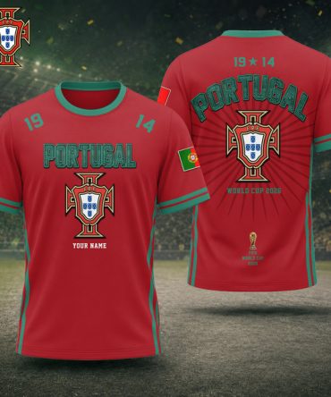 Portugal Fifa World Cup 2026 T Shirt Custom Any Name Gifts For Fan - Limited Edition