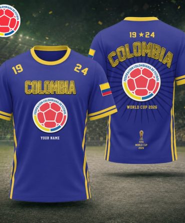 Colombia Fifa World Cup 2026 T Shirt Custom Any Name Gifts For Fan - Limited Edition
