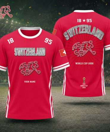 Switzerland Fifa World Cup 2026 T Shirt Custom Any Name Gifts For Fan - Limited Edition