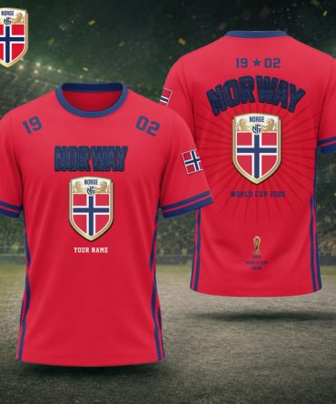 Norway Fifa World Cup 2026 T Shirt Custom Any Name Gifts For Fan - Limited Edition