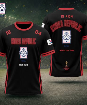 Korea Republic Fifa World Cup 2026 T Shirt Custom Any Name Gifts For Fan - Limited Edition