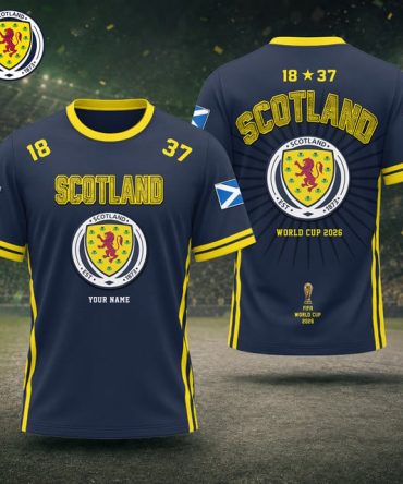 Scotland Fifa World Cup 2026 T Shirt Custom Any Name Gifts For Fan - Limited Edition