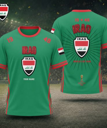 Iraq Fifa World Cup 2026 T Shirt Custom Any Name Gifts For Fan - Limited Edition