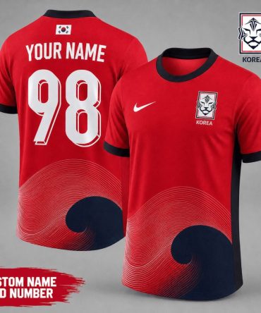 South Korea , Premium Wc26 National Team Inspired Custom 3D Shirt