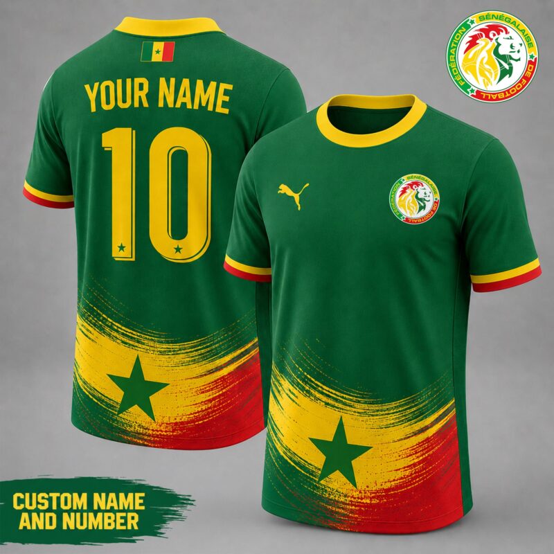 Senegal , Premium Wc26 National Team Inspired Custom 3D Shirt - Image 2