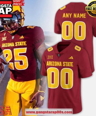 2025 Arizona State Sun Devils New Season Red Custom Football Jersey