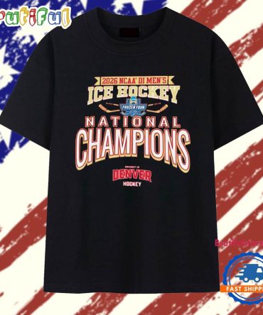 2026 Ncaa Frozen Four Men’S Ice Hockey National Champions Denver Pioneers T Shirt
