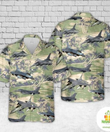 Fighting Falcon Hawaiian Shirt Air Force General Dynamics Aloha Shirts