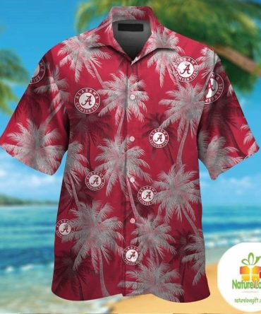 Alabama Crimson Tide Hawaiian Shirt Tropical Short Sleeve Shirts